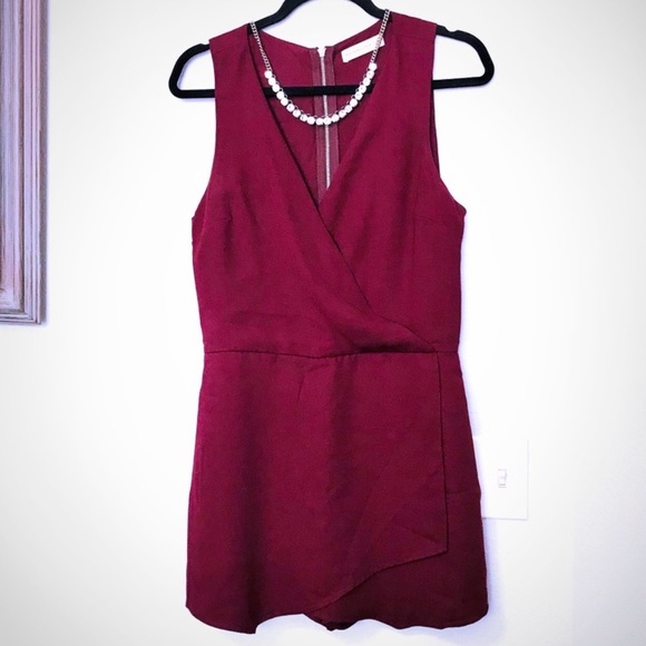 Abercrombie & Fitch Pants - Maroon Shorts Romper